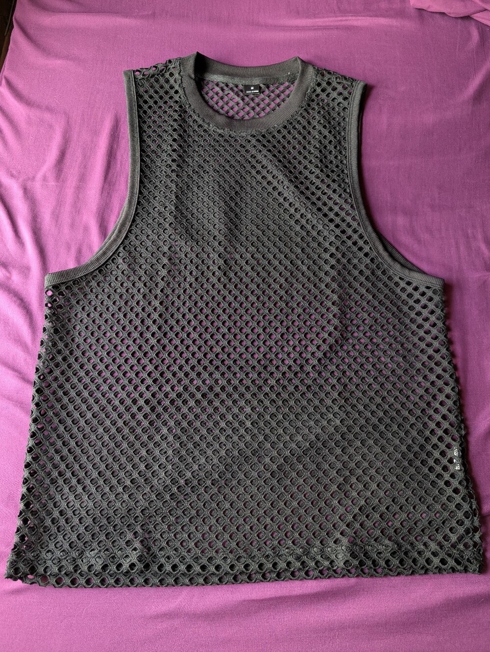 Black Fishnet Tank Top
